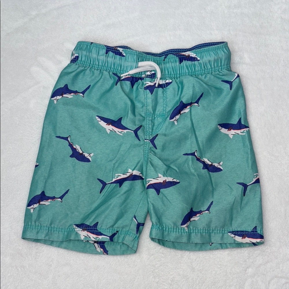 old navy Shark Print Swim Shorts 2T